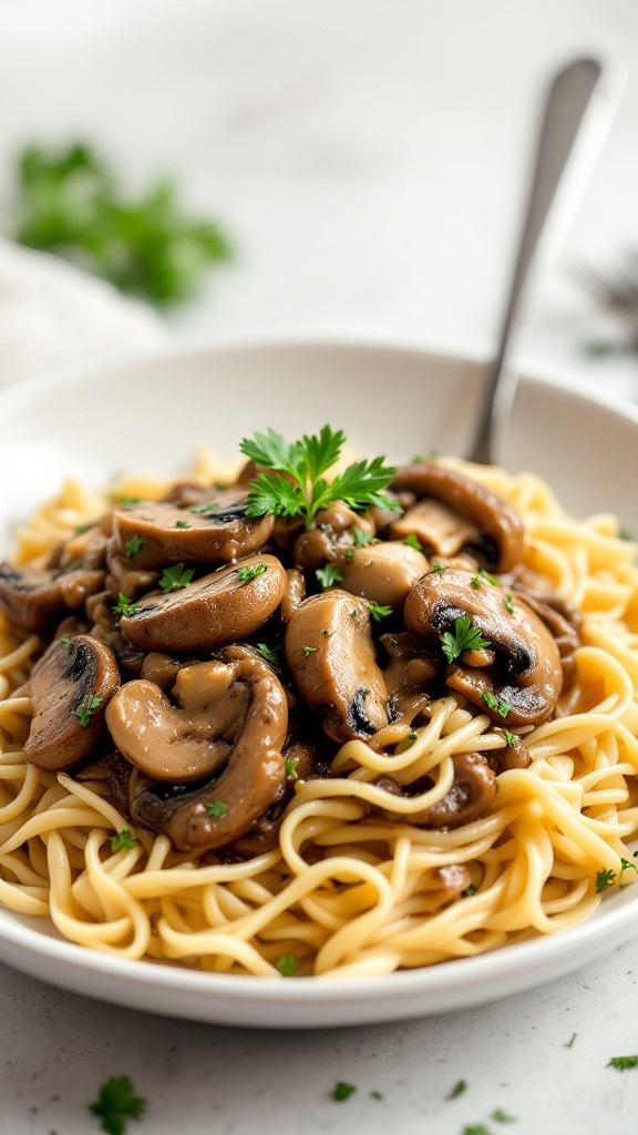 Vegan Mushroom Stroganoff Recipe